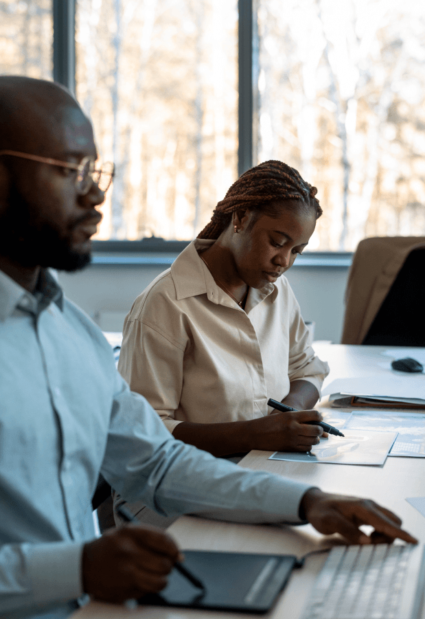 People collaborating at work